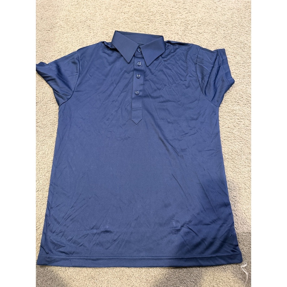 Collars And Co Mens Shirt Sleeve Polo Blue Size Small NWOT